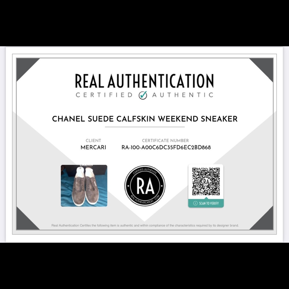 AUTHENTIC Chanel Suede Calfskin Weekend Sneaker - Picture 11 of 11